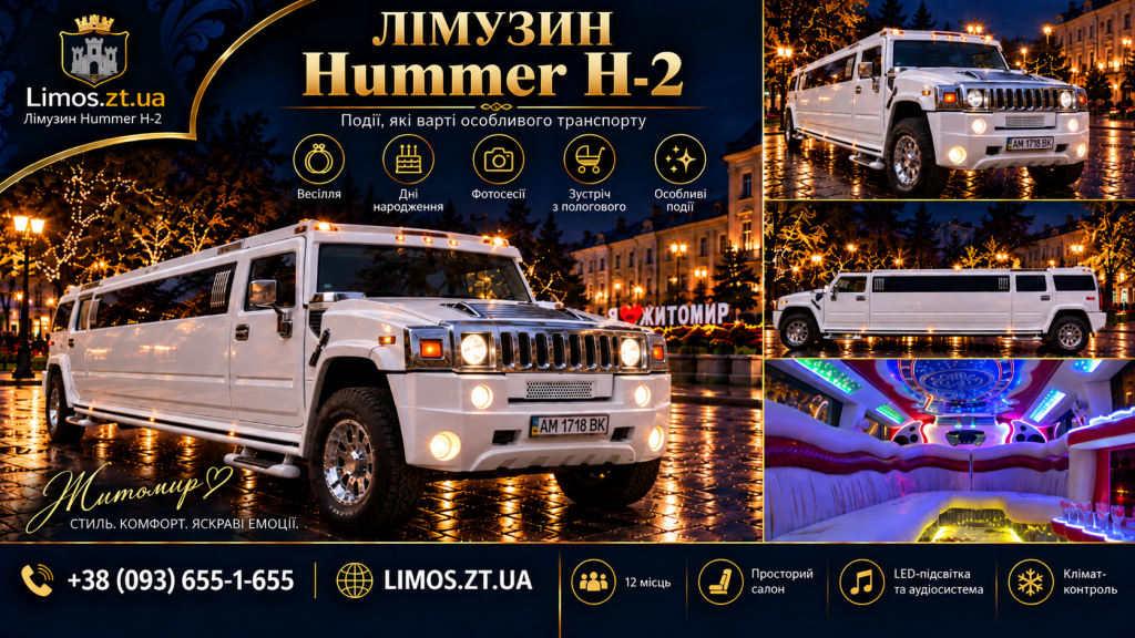 Лімузин Hummer H-2 білий